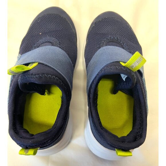 Kids Size 9 Navy Blue Slip-On Athletic Shoes With Elastic Strap - Picture 7 of 7